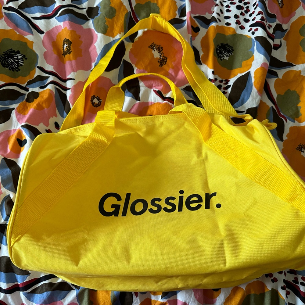 Glossier duffel bag
